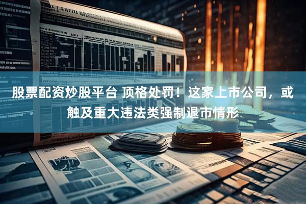 股票配资炒股平台 顶格处罚！这家上市公司，或触及重大违法类强制退市情形